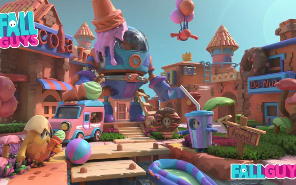 video game Fall Guys HD Desktop Wallpaper | Background Image