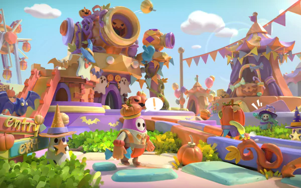 video game Fall Guys HD Desktop Wallpaper | Background Image