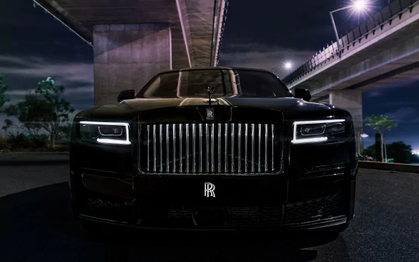 vehicle Rolls-Royce Black Badge Ghost HD Desktop Wallpaper | Background Image