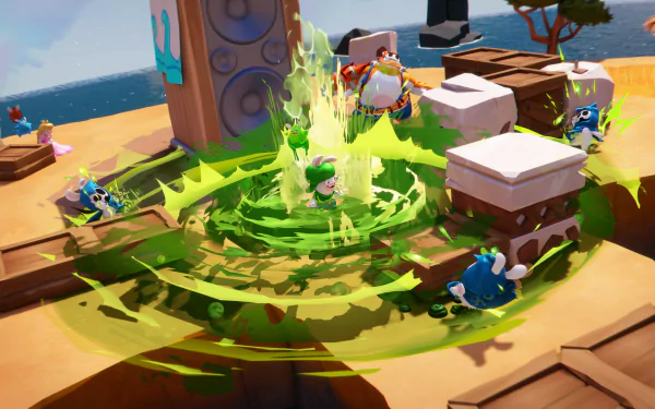 video game Mario + Rabbids Sparks of Hope HD Desktop Wallpaper | Background Image