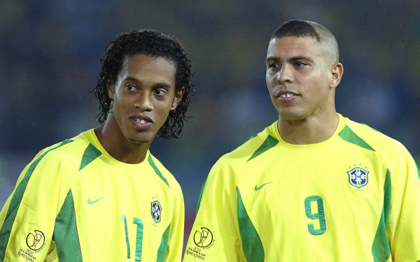 Ronaldinho Ronaldo Nazário Brazil National Football Team Sports HD Desktop Wallpaper | Background Image