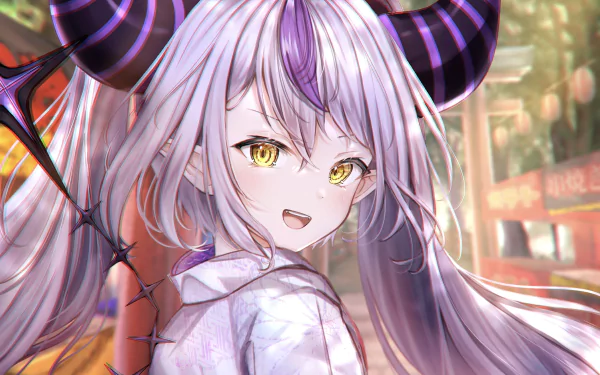 hololive La+ Darknesss (Virtual Youtuber) Anime Virtual Youtuber HD Desktop Wallpaper | Background Image