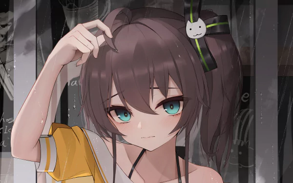 hololive Natsuiro Matsuri Anime Virtual Youtuber HD Desktop Wallpaper | Background Image