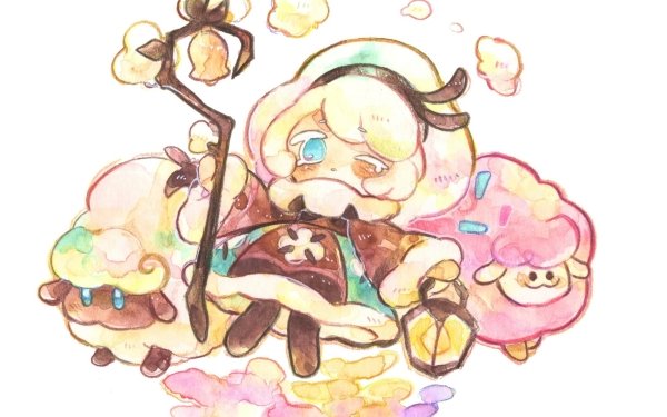Video Game COOKIE RUN: KINGDOM Cookie Run Cotton Cookie HD Wallpaper | Background Image