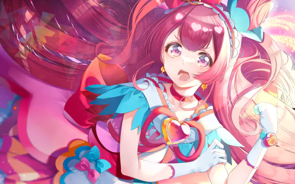 Nagomi Yui Cure Precious Anime Delicious Party Precure HD Desktop Wallpaper | Background Image