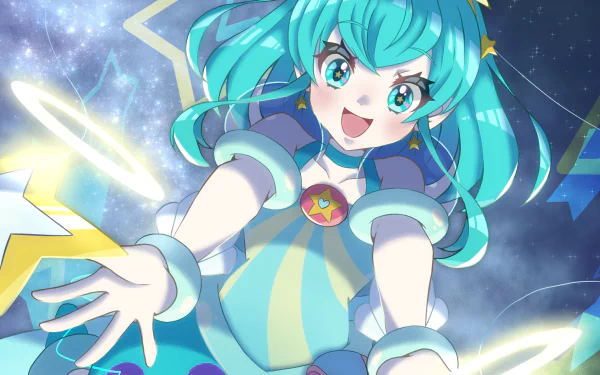 Lala Hagoromo Cure Milky Anime Star☆Twinkle Precure HD Desktop Wallpaper | Background Image
