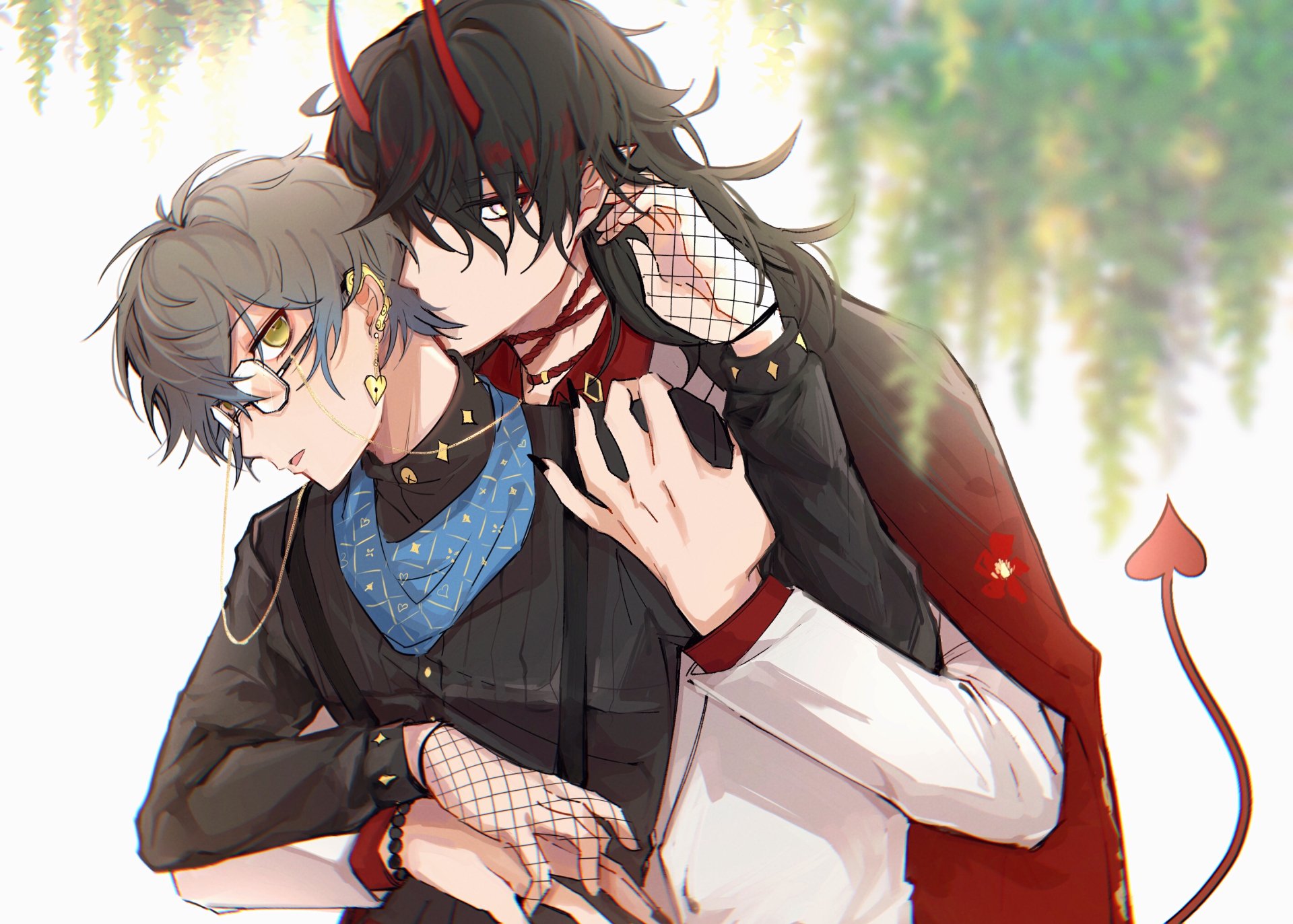 Download Luxiem Vox Akuma Ike Eveland Anime Virtual Youtuber HD Wallpaper