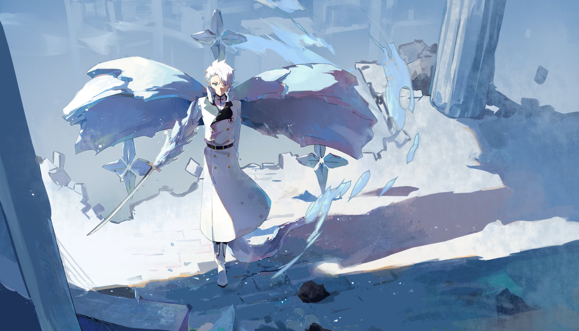 Download Tōshirō Hitsugaya Bankai Anime Bleach 4k Ultra HD Wallpaper