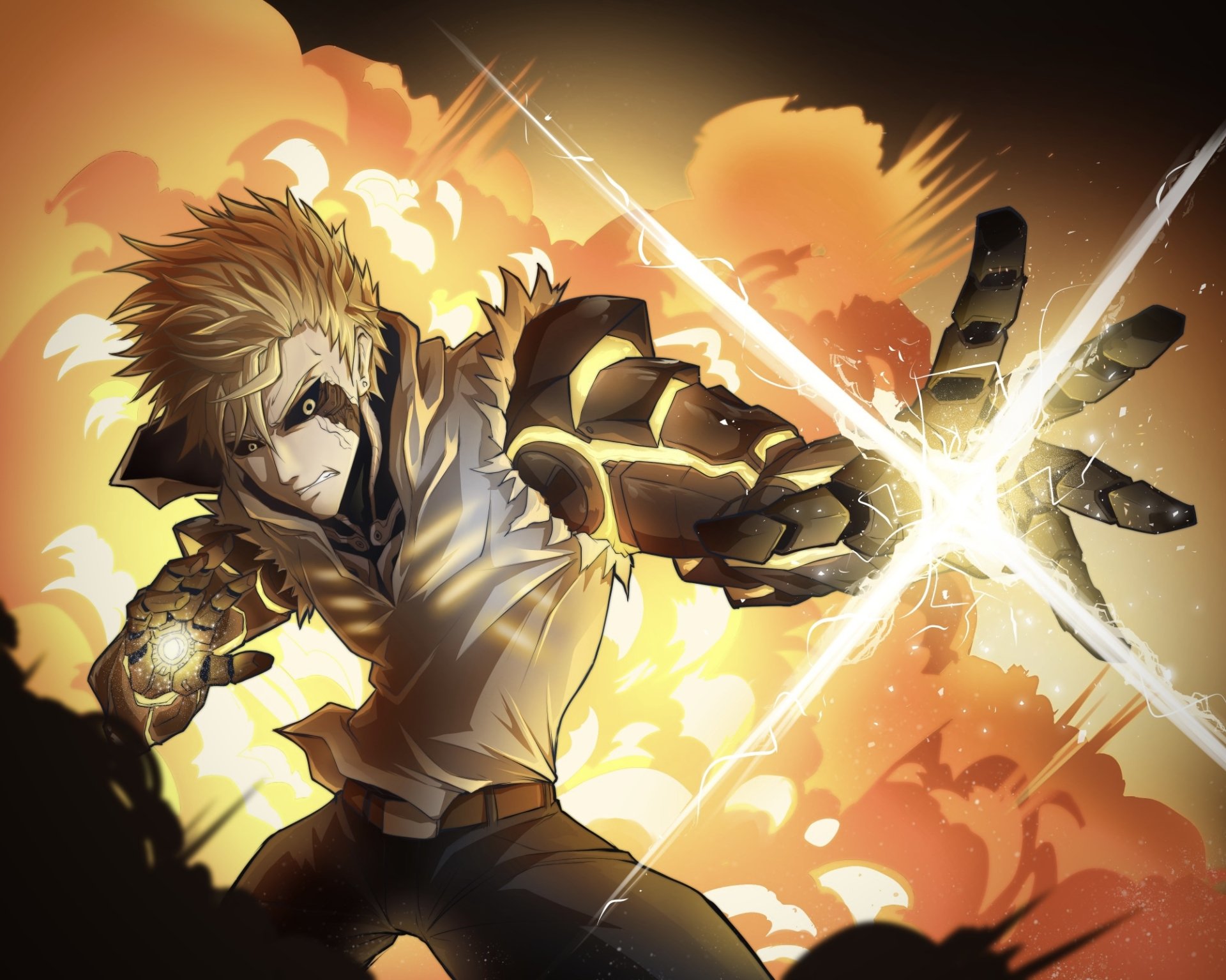Download Genos (One-Punch Man) Anime One-Punch Man HD Wallpaper by exactlyaaron