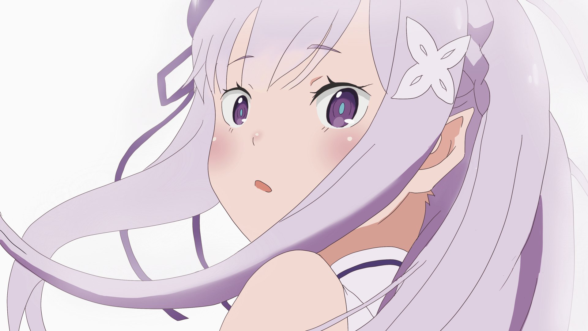 Download Emilia (Re:ZERO) Anime Re:Zero - Starting Life In Another World 4k Ultra HD Wallpaper by 無銘