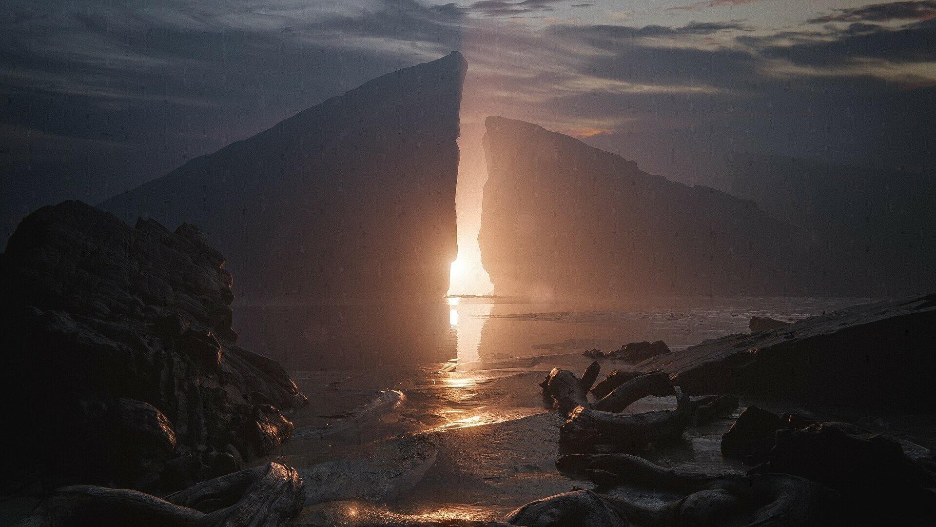 Download Fantasy Sunset HD Wallpaper by Max Hay