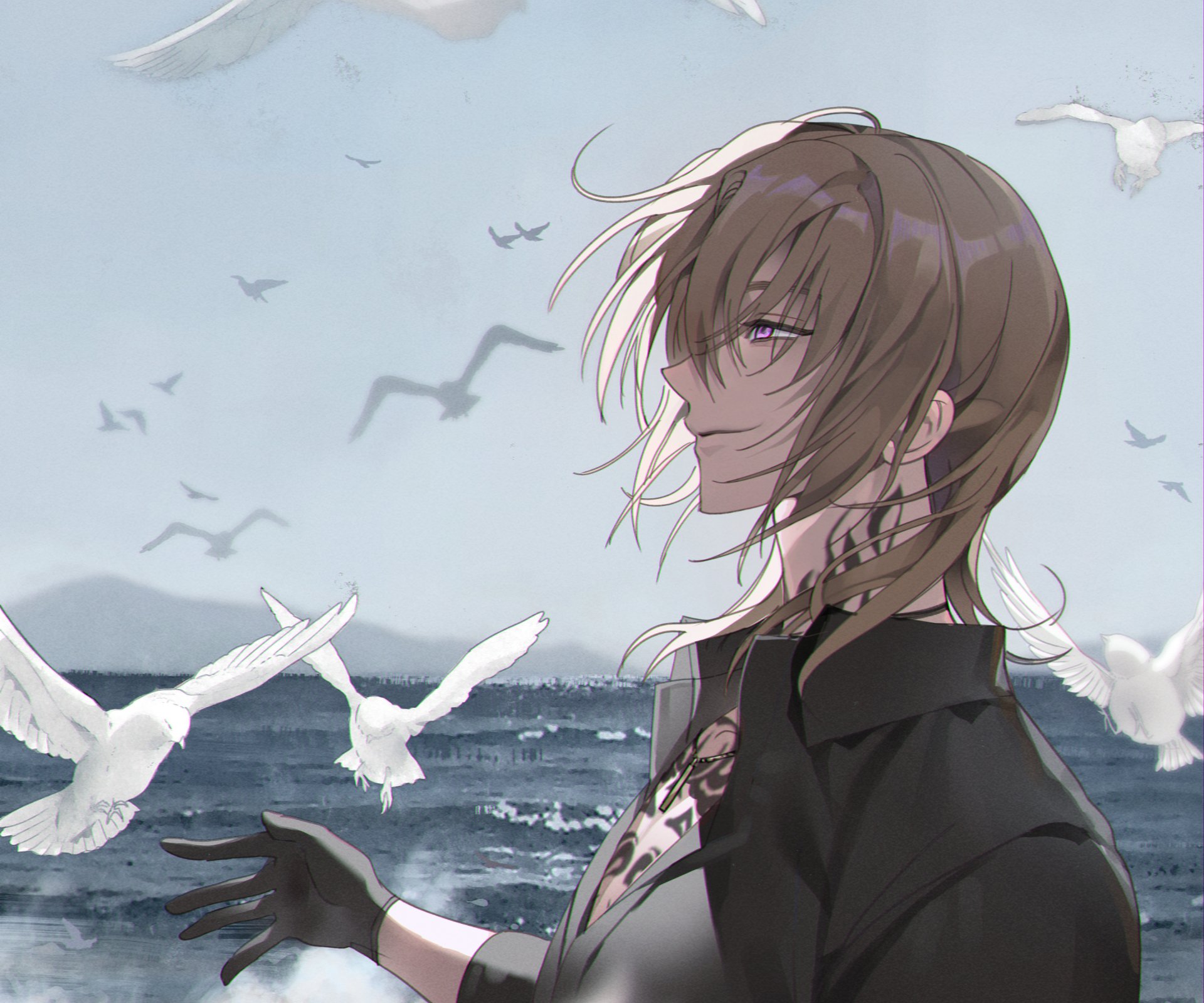 Download Luxiem Luca Kaneshiro Anime Virtual Youtuber HD Wallpaper