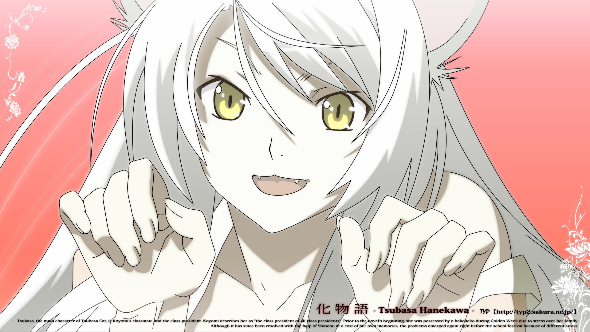 Download Black Hanekawa Tsubasa Hanekawa Anime Monogatari (Series) HD Wallpaper