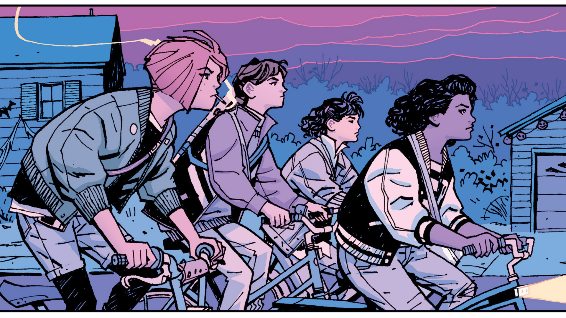 Download Erin Tieng Karina J. Brandman Tiffany Quilkin Comic Paper Girls HD Wallpaper by Cliff Chiang