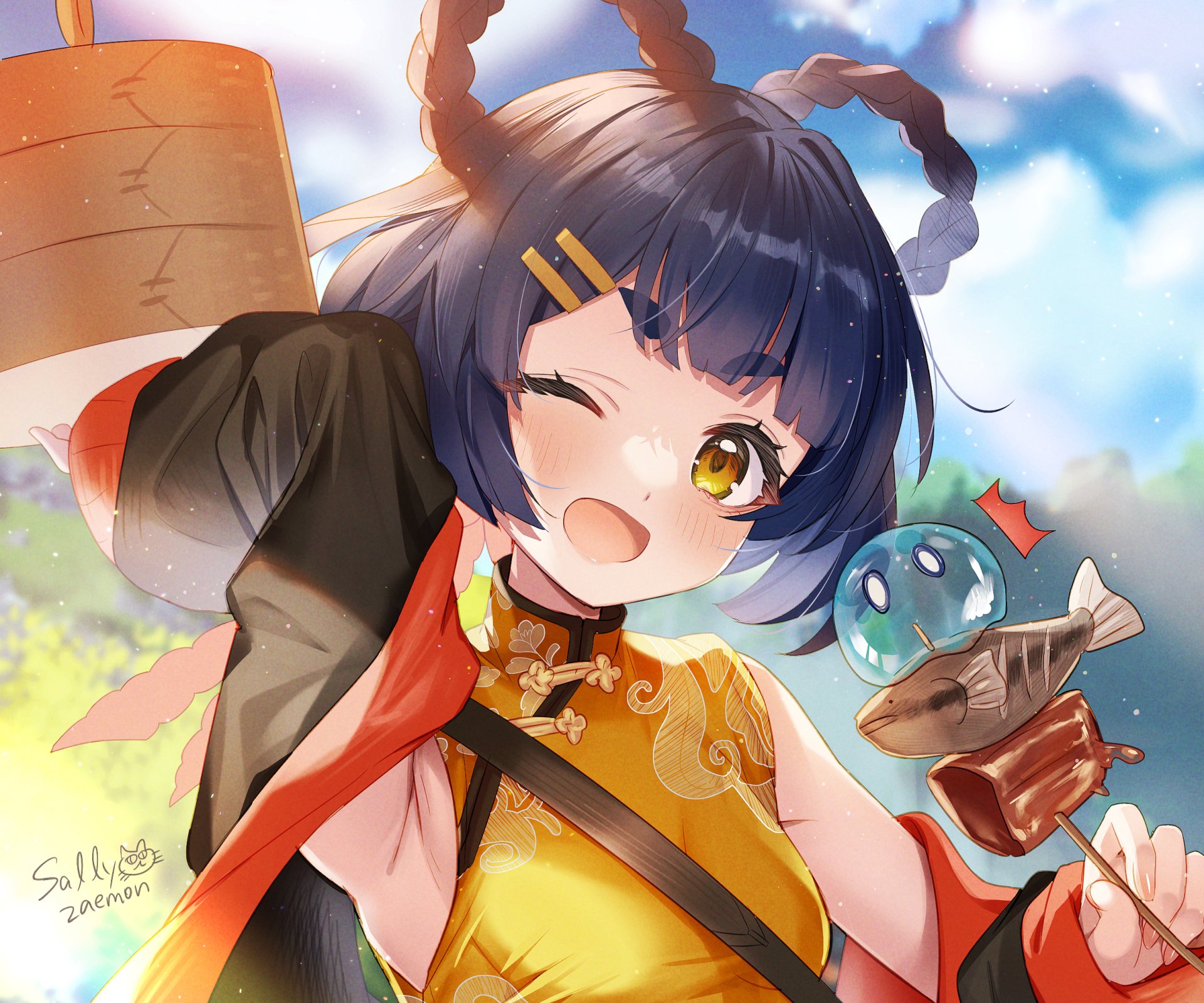 Download Xiangling (Genshin Impact) Video Game Genshin Impact HD Wallpaper by サリ左衛門