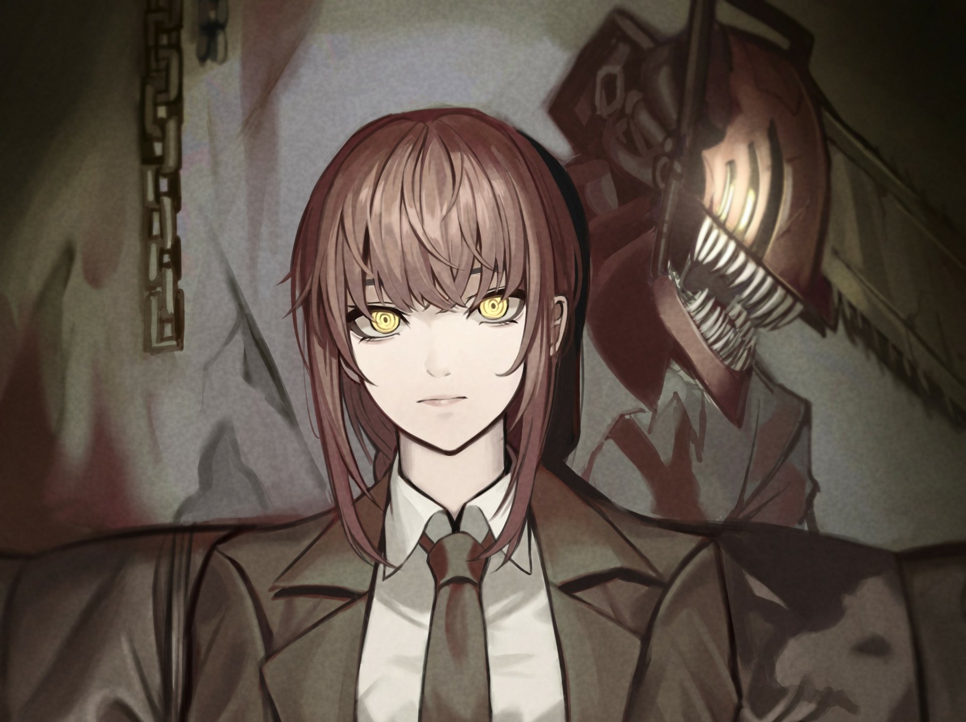 Download Makima (Chainsaw Man) Anime Chainsaw Man HD Wallpaper by artbeer