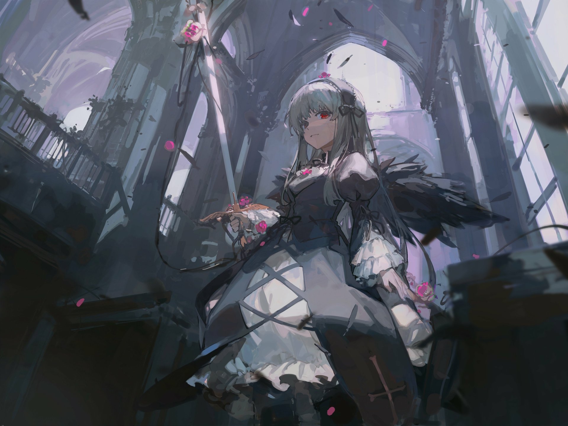 Download Suigintou (Rozen Maiden) Anime Rozen Maiden 4k Ultra HD Wallpaper