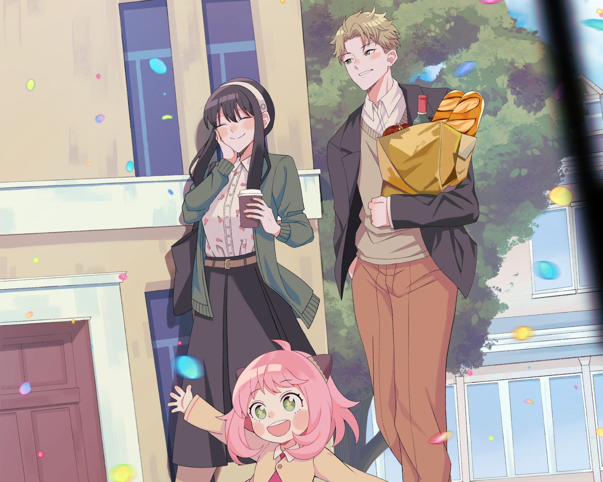 Download Anya Forger Loid Forger Yor Forger Anime Spy X Family 4k Ultra HD Wallpaper by 荘 ✿ meru