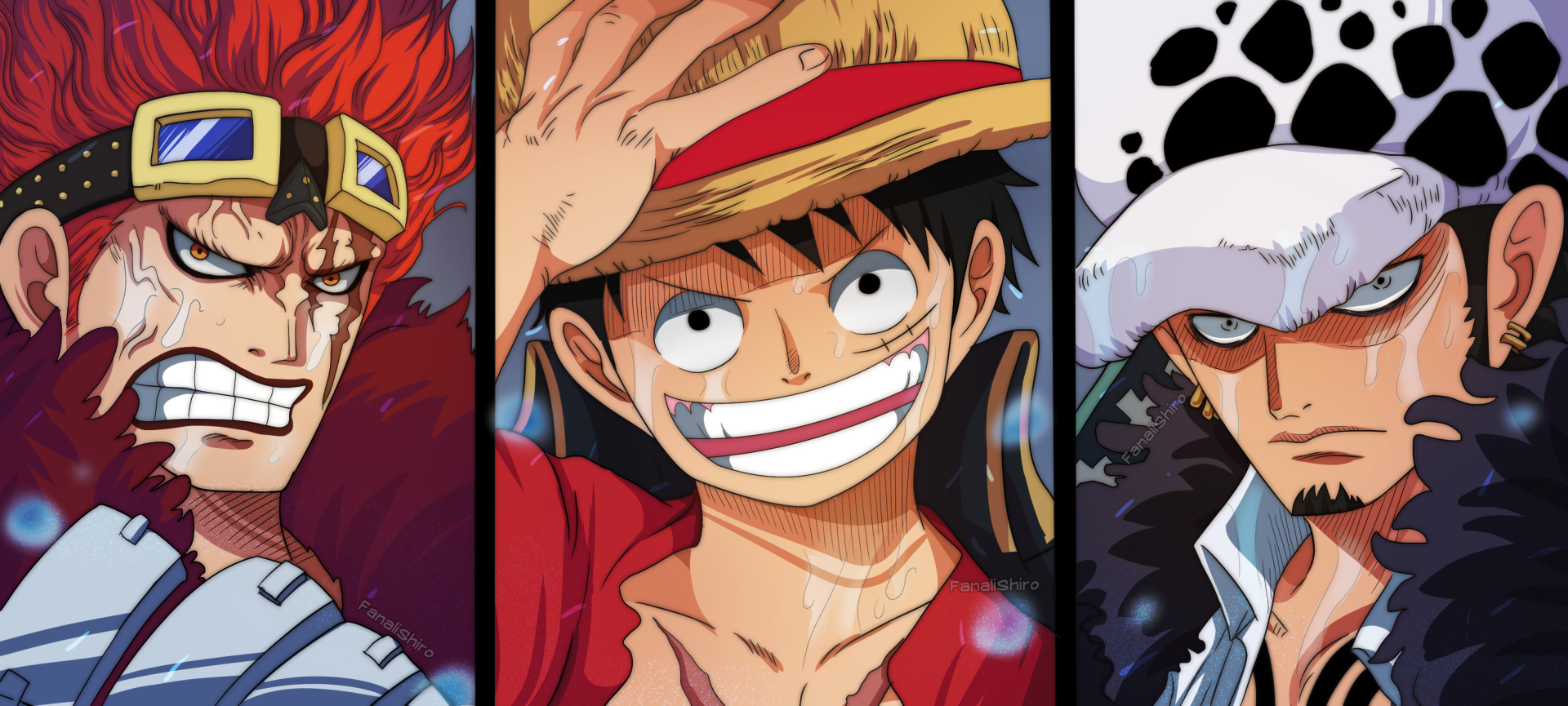 Download Trafalgar Law Monkey D. Luffy Eustass Kid Anime One Piece HD Wallpaper by FanaliShiro