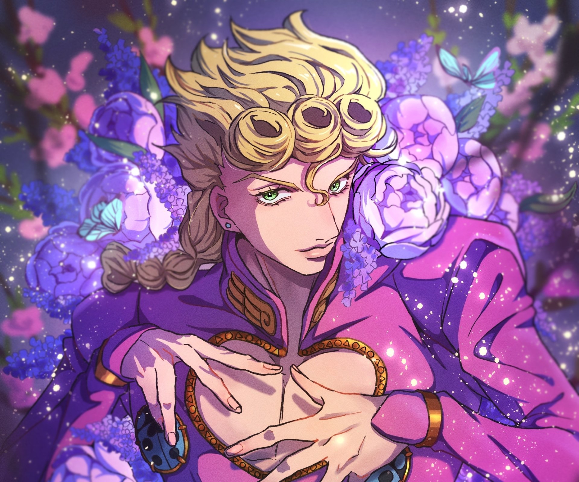 Jojo's Bizarre Adventure Giorno Giovanna wall.alphacoders.com