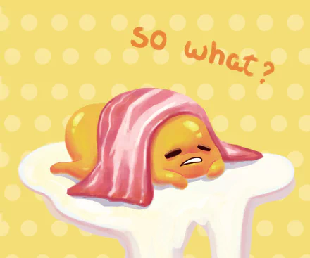 artistic Gudetama HD Desktop Wallpaper | Background Image