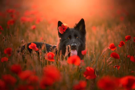 Animal dog Black Dog HD Desktop Wallpaper | Background Image