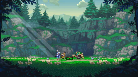 video game Vikings On Trampolines HD Desktop Wallpaper | Background Image