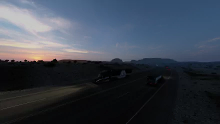 sunset Truck Freightliner Cascadia video game American Truck Simulator HD Desktop Wallpaper | Background Image