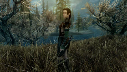  A Beauty Necromancer Near Morthal in Skyrim