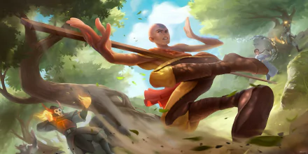 Aang (Avatar) Anime Avatar: The Last Airbender HD Desktop Wallpaper | Background Image