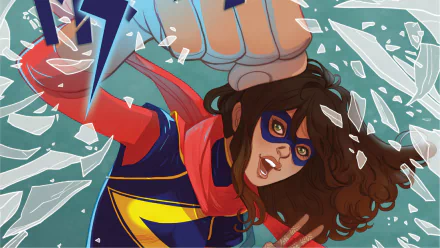 Kamala Khan Comic Ms. Marvel HD Desktop Wallpaper | Background Image