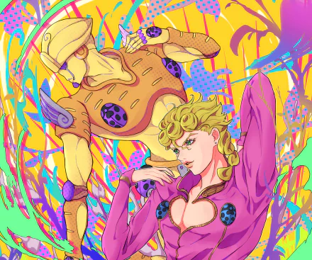 Gold Experience (Jojo's Bizarre Adventure) Giorno Giovanna JoJo's Bizarre Adventure: Golden Wind Anime Jojo's Bizarre Adventure HD Desktop Wallpaper | Background Image