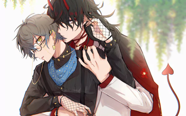 Luxiem Vox Akuma Ike Eveland Anime Virtual Youtuber HD Desktop Wallpaper | Background Image