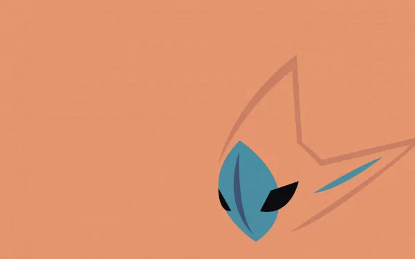 A sleek HD wallpaper featuring Deoxys, the legendary Pokémon, set against a minimalist background. This anime-inspired design captures the essence of this iconic character.