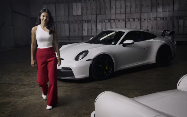 Porsche British tennis Emma Raducanu Sports HD Desktop Wallpaper | Background Image