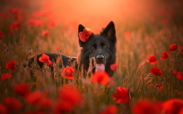 Animal dog Black Dog HD Desktop Wallpaper | Background Image