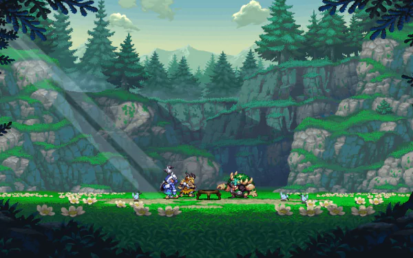 video game Vikings On Trampolines HD Desktop Wallpaper | Background Image