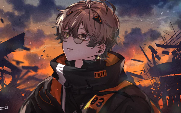 Noctyx Alban Knox Anime Virtual Youtuber HD Desktop Wallpaper | Background Image