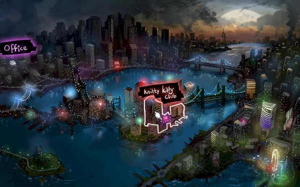 video game Nine Noir Lives HD Desktop Wallpaper | Background Image
