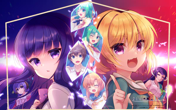 Hōjō Satoko Furude Rika Anime Higurashi When They Cry HD Desktop Wallpaper | Background Image