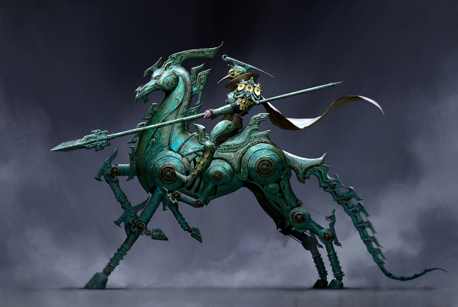 Download Fantasy Warrior Fantasy Warrior HD Wallpaper by Yawei Cao