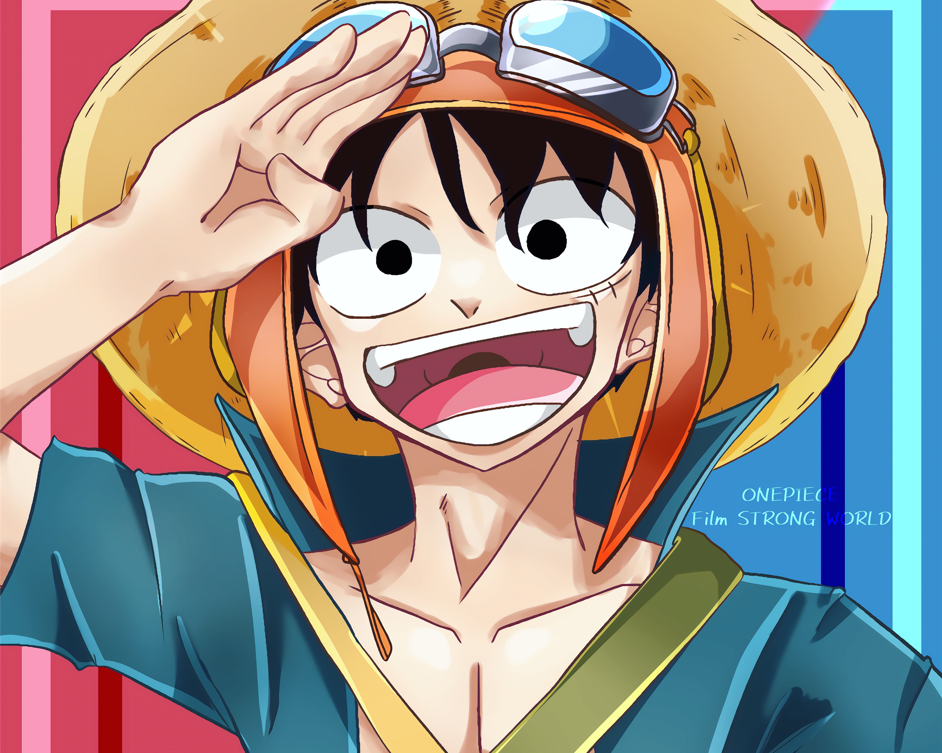 Download Monkey D. Luffy Anime One Piece HD Wallpaper by りび