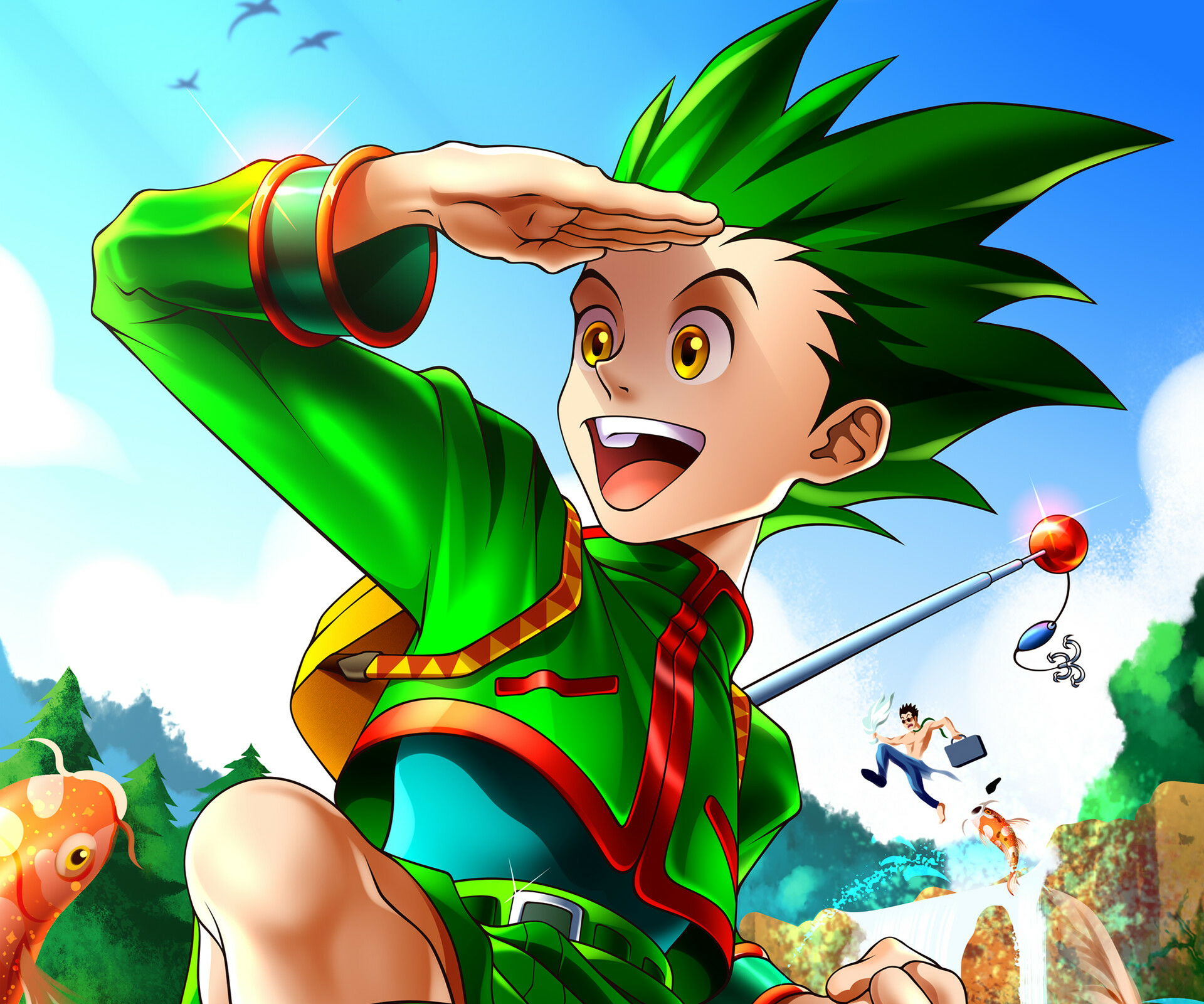 Download Follow Gon Freecss in his epic journey for a better tomorrow in  the anime classic 'Hunter x Hunter' Wallpaper