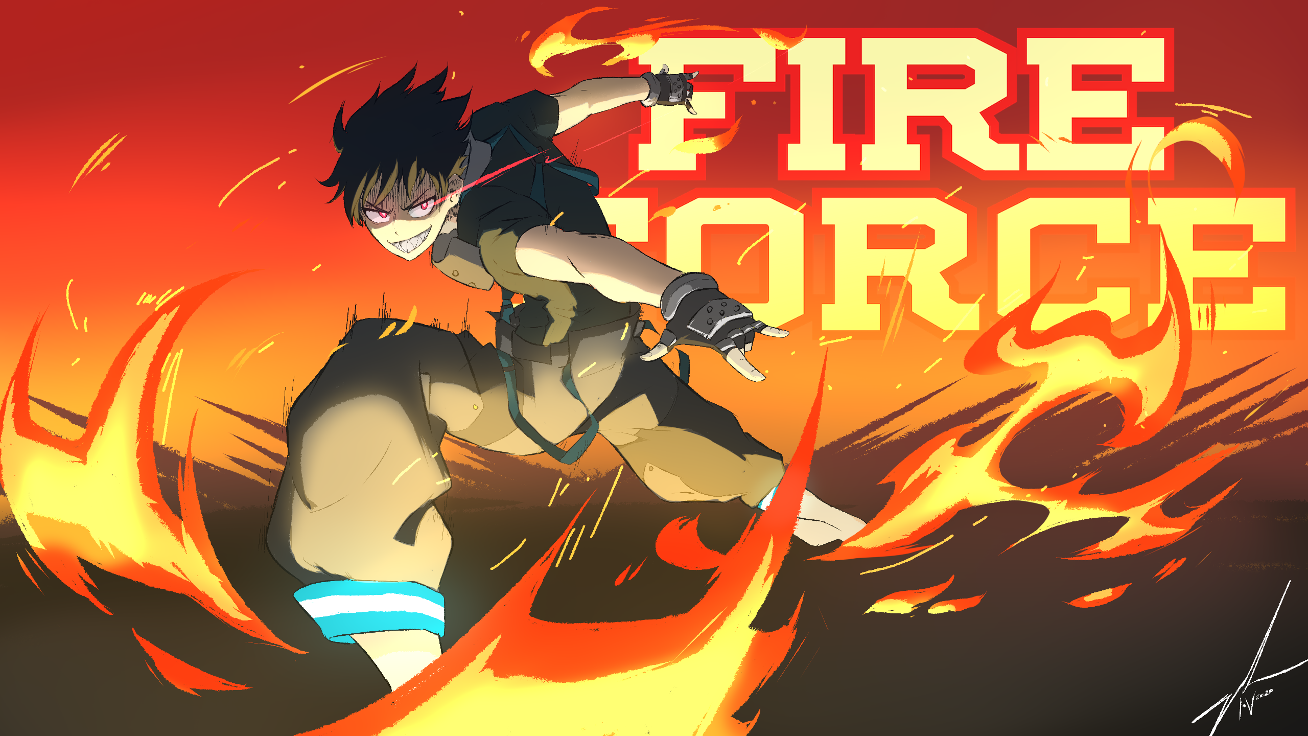 Fire Force Season 2 Anime Poster Characters HD 4K Wallpaper #8.435