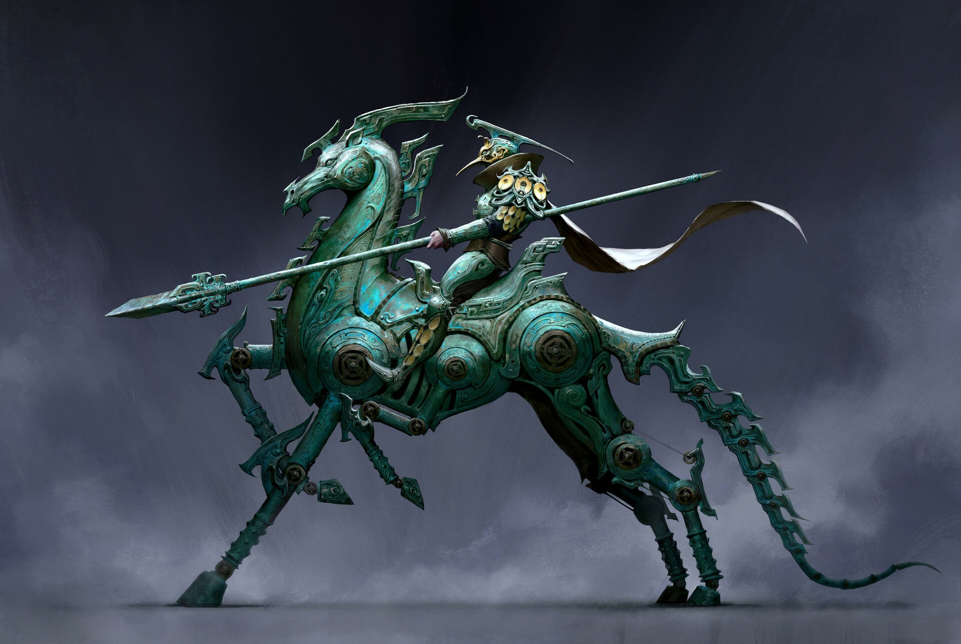 Download Fantasy Warrior Fantasy Warrior HD Wallpaper by Yawei Cao ...