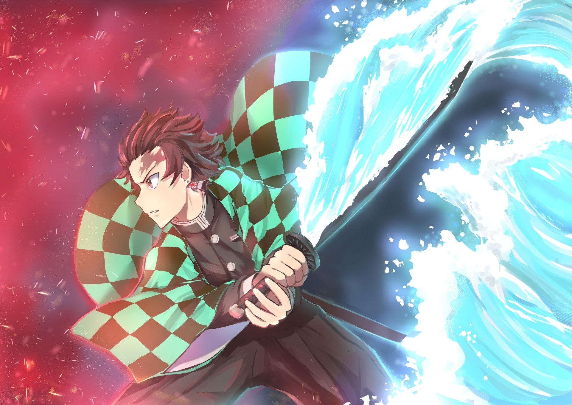 Tanjiro Kamado In Action 4K Ultra HD Demon Slayer Wallpaper By Misoto 