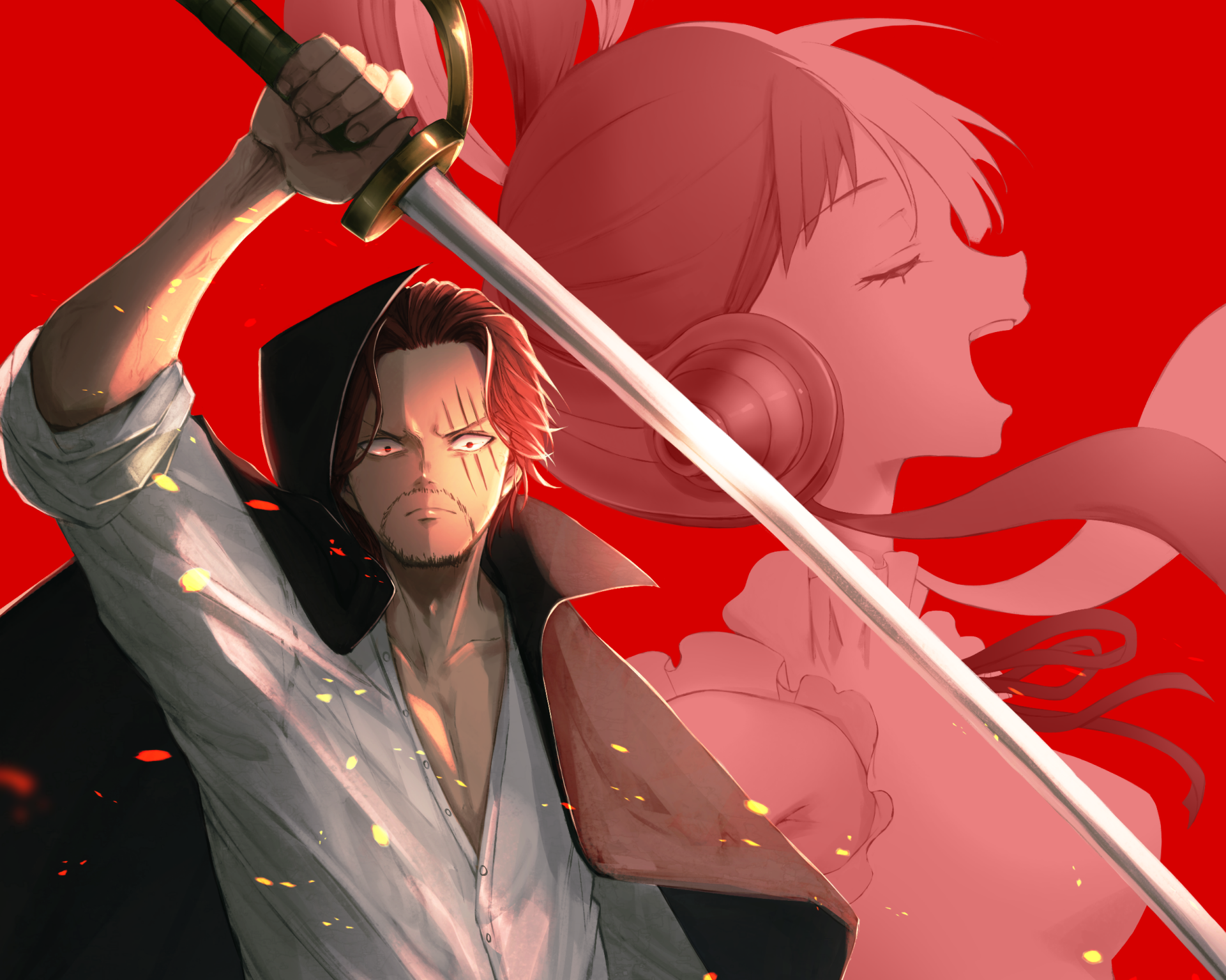 Download Uta (One Piece) Shanks (One Piece) Anime One Piece HD Wallpaper by 白波コウ