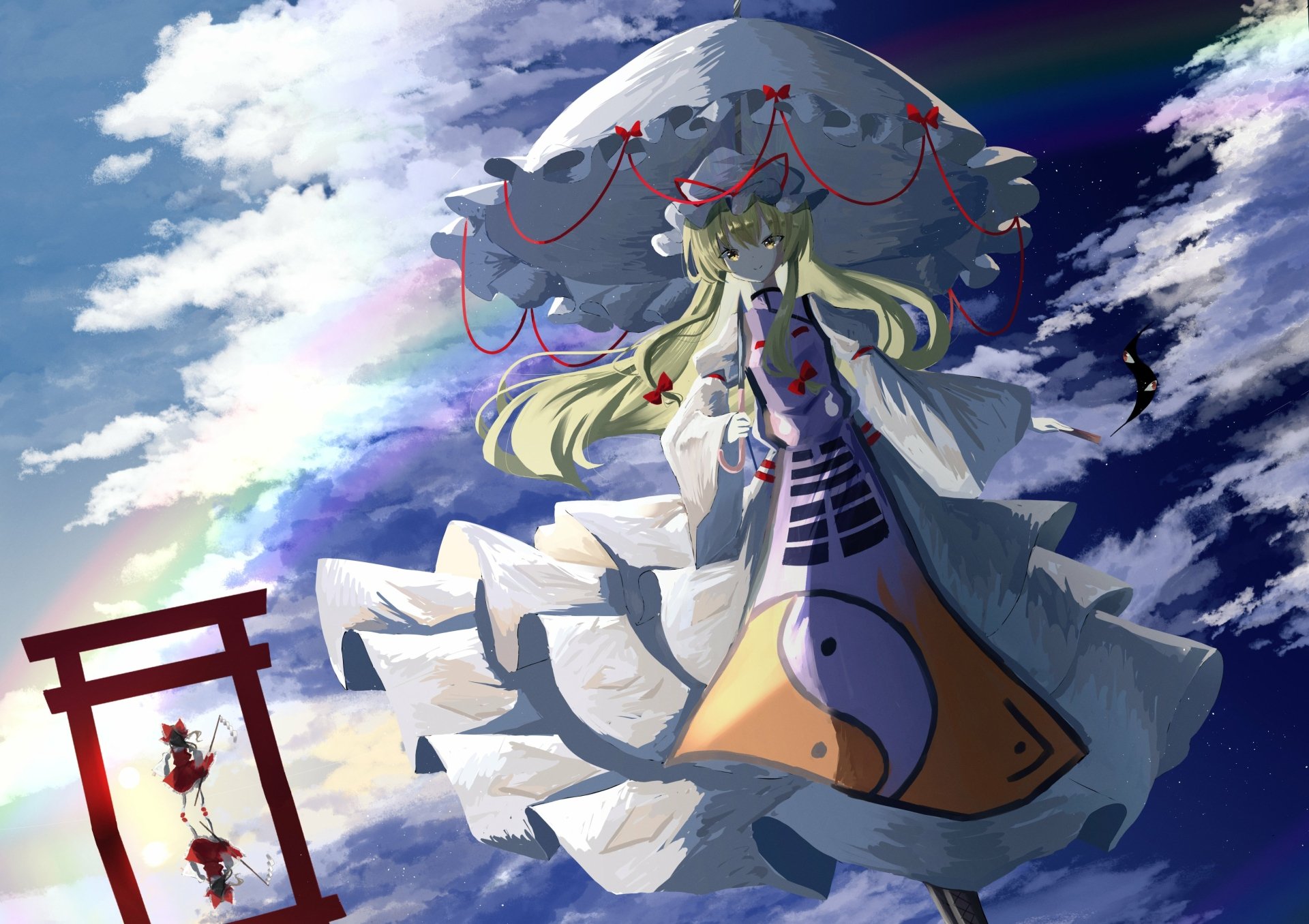 Download Yukari Yakumo Anime Touhou 4k Ultra HD Wallpaper