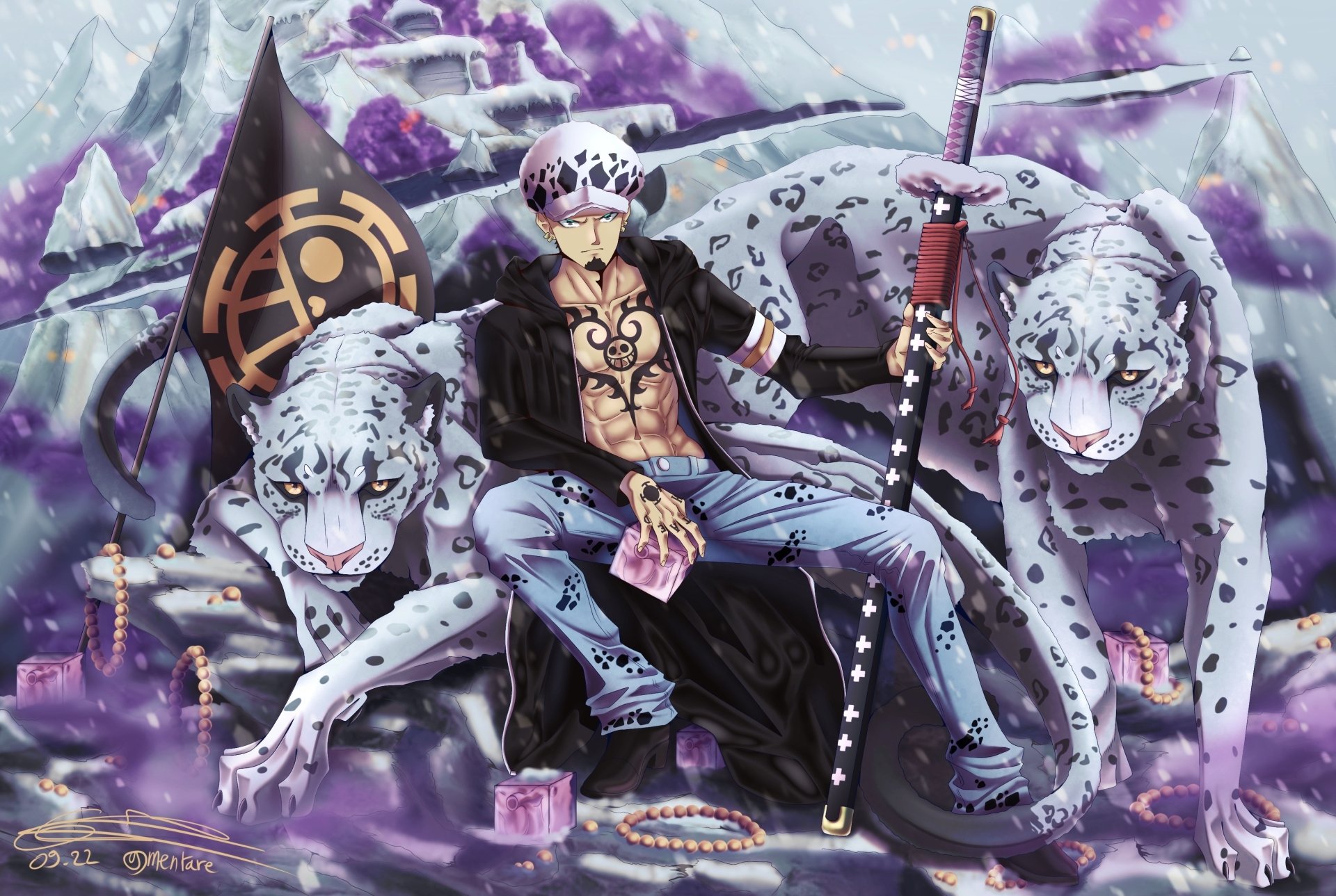 Download Trafalgar Law Anime One Piece HD Wallpaper by Mentare