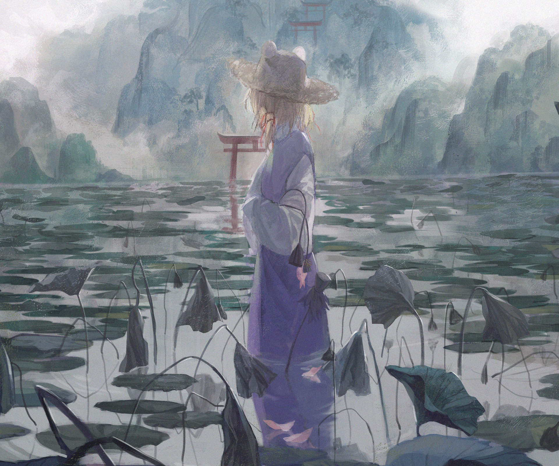 Download Suwako Moriya Anime Touhou HD Wallpaper by 萃